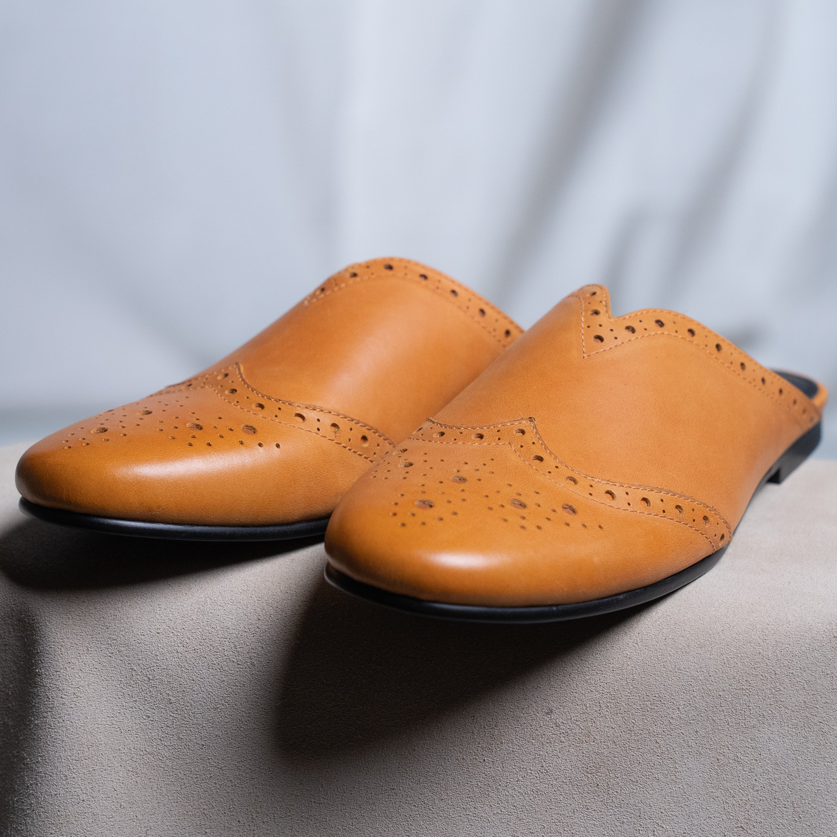 キネマ kinema wing tip leather sandals - サンダル