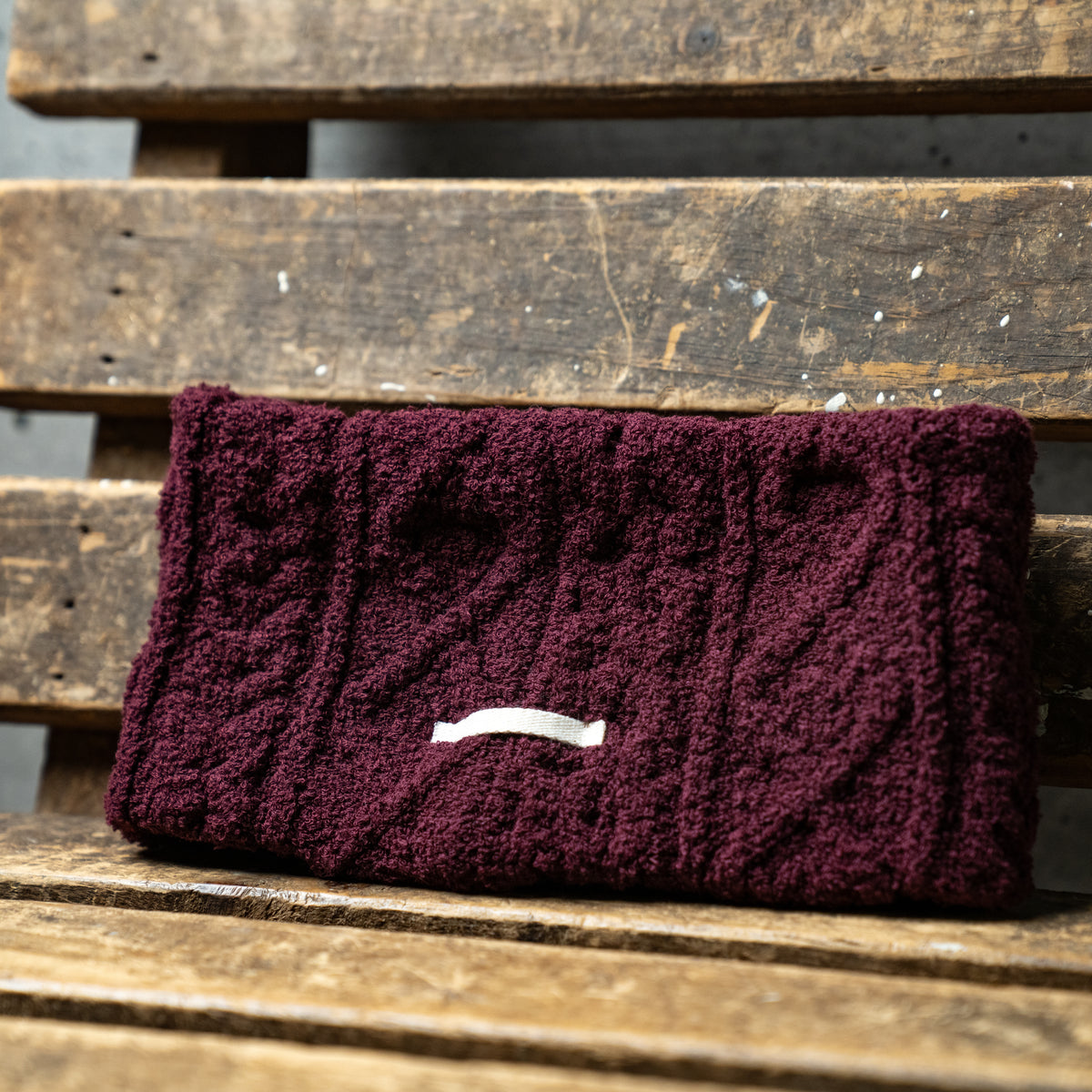 Aran pile hair band