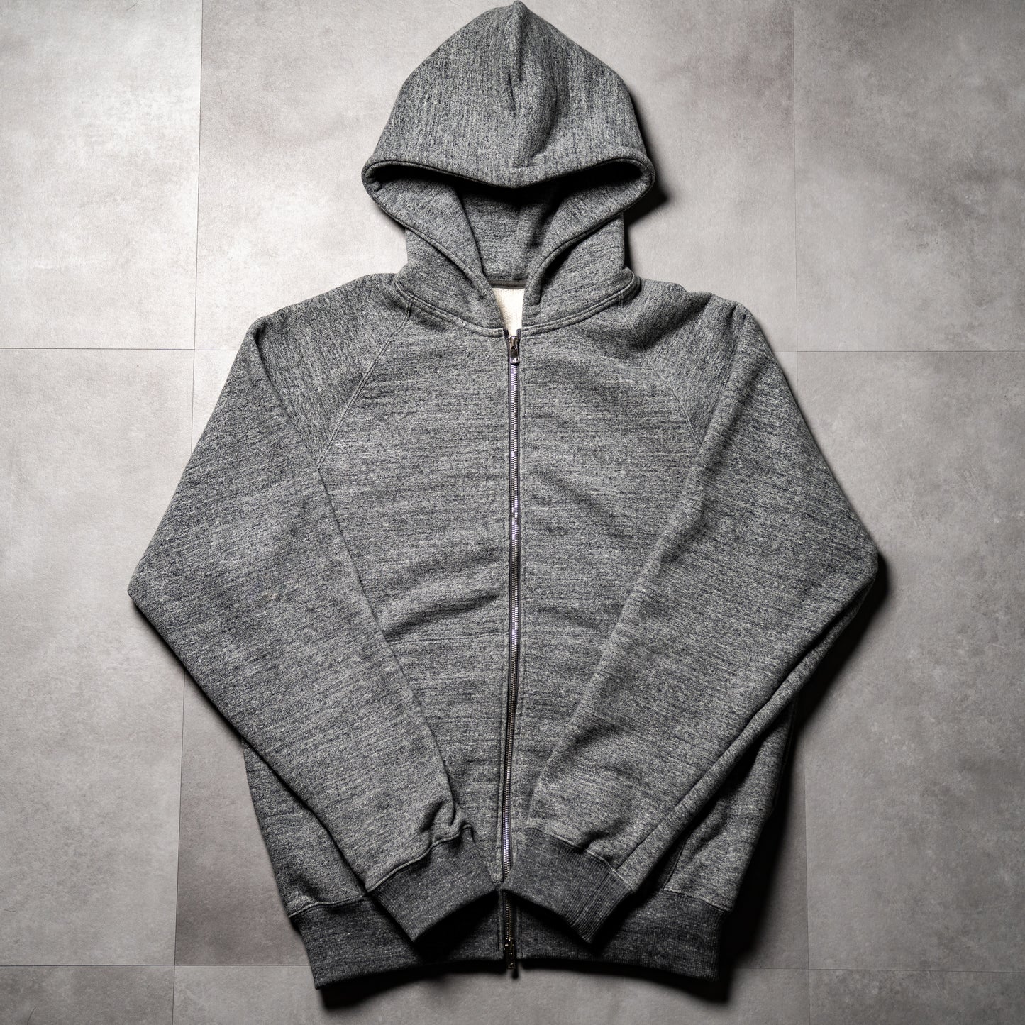 Loopwheel zip hoodie