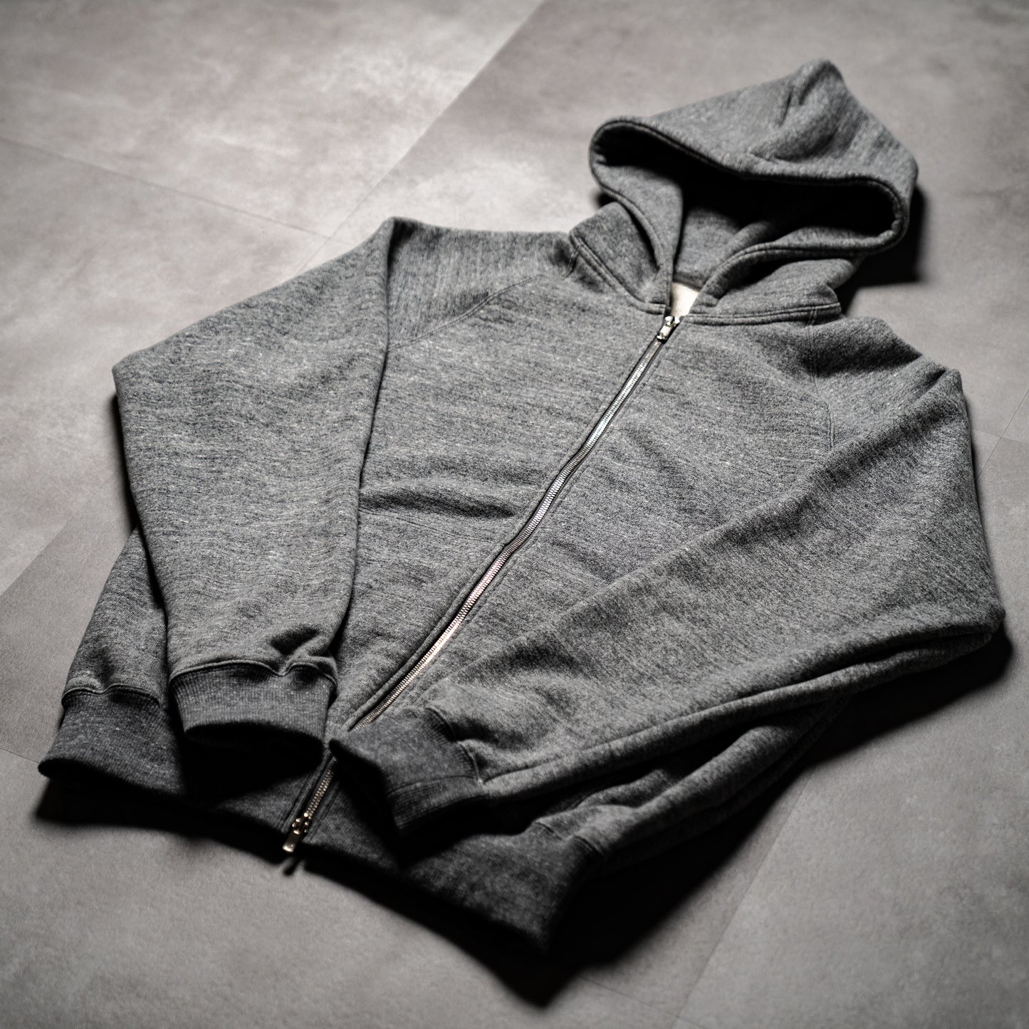 Loopwheel zip hoodie