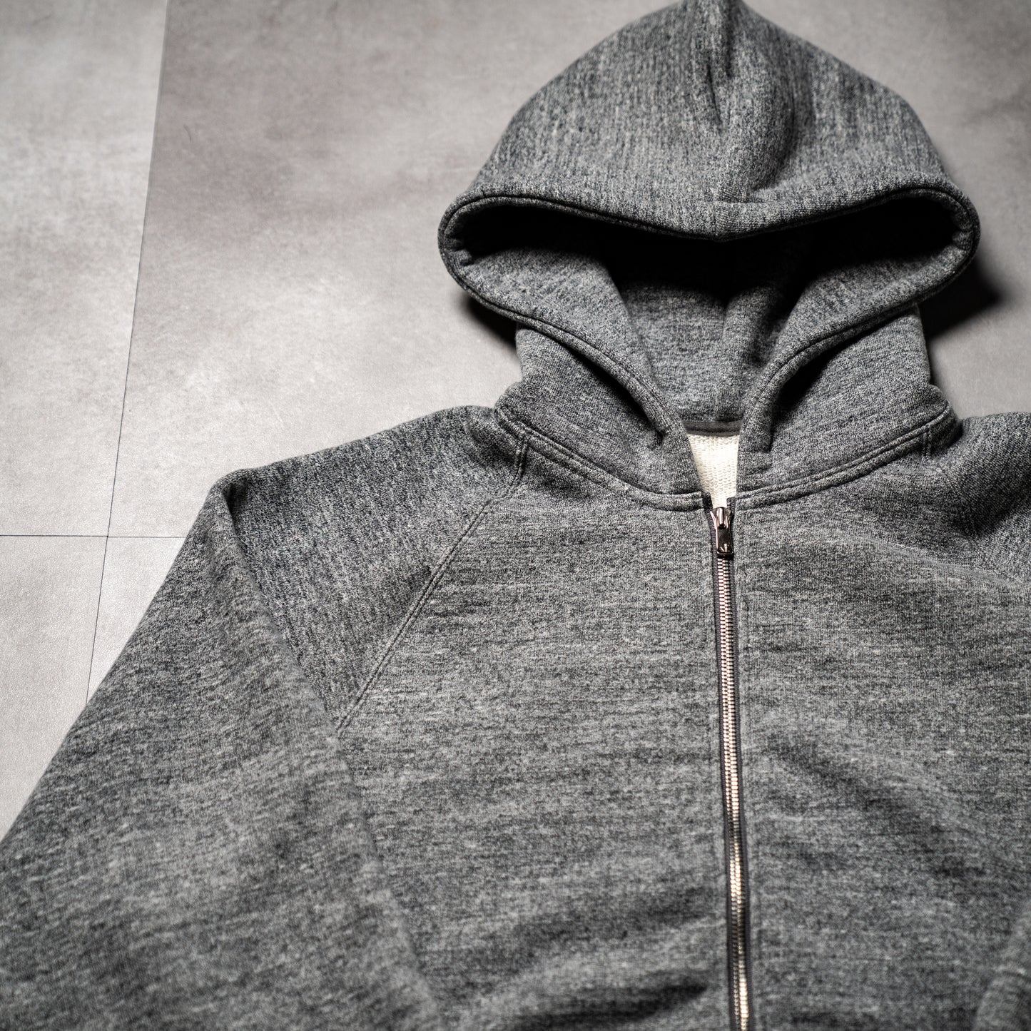 Loopwheel zip hoodie