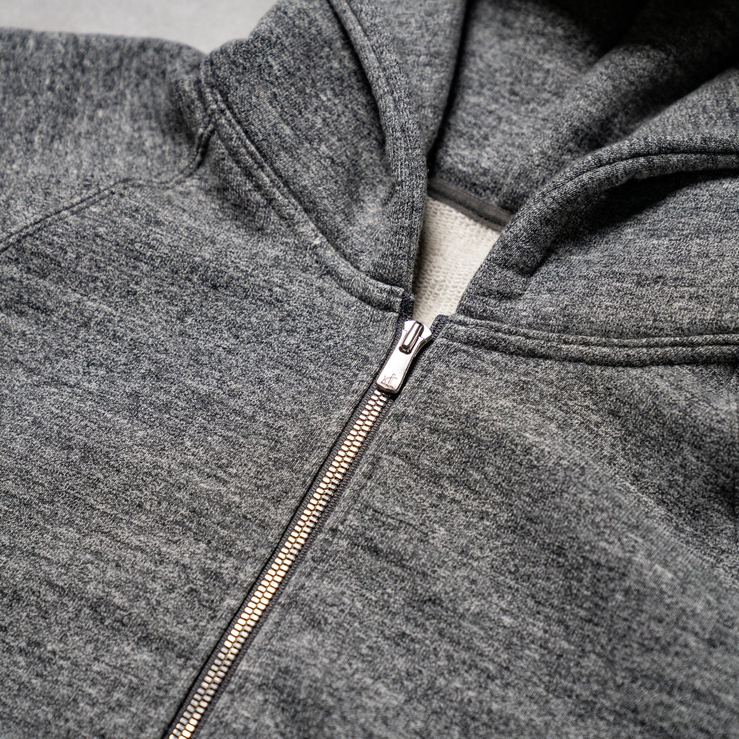 Loopwheel zip hoodie