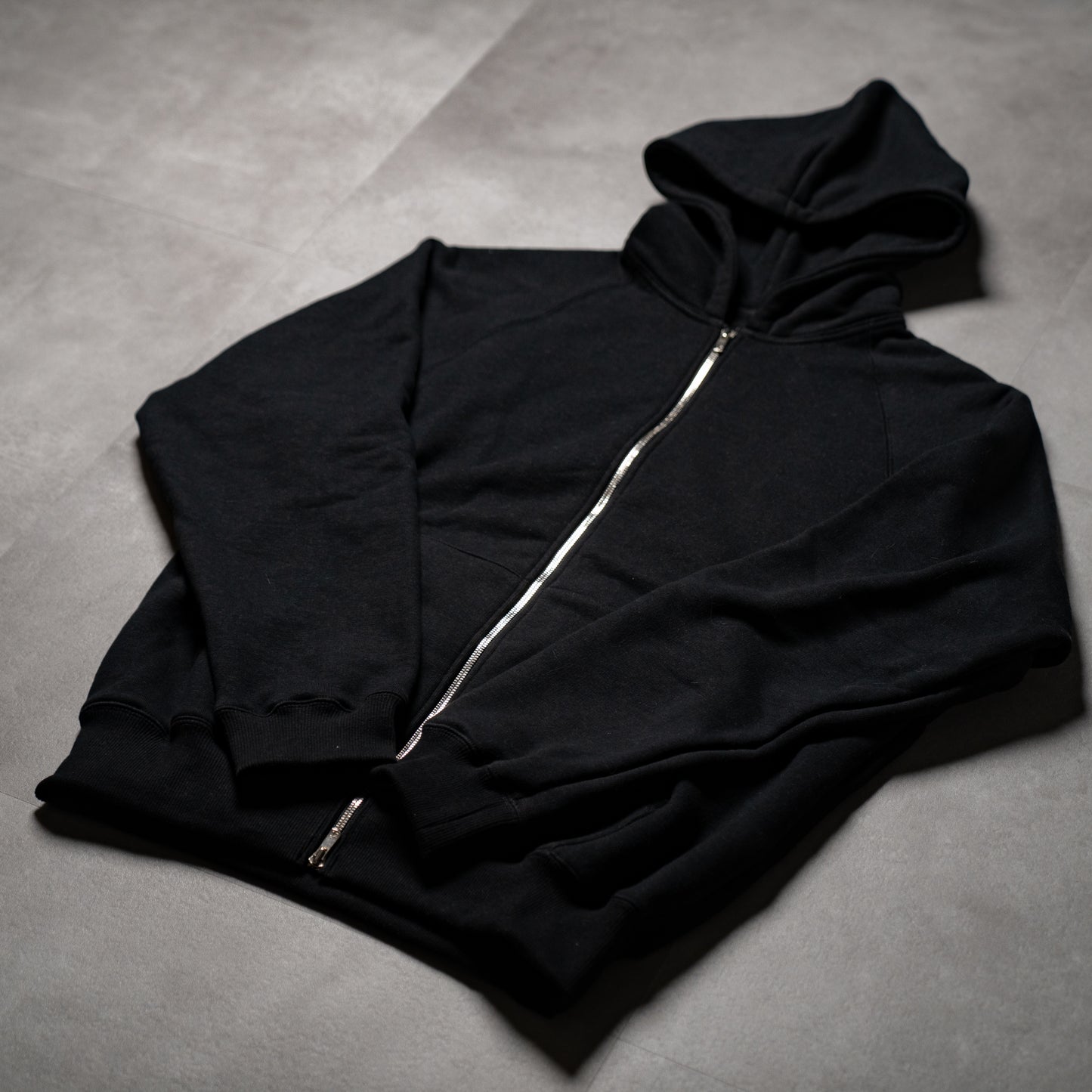 Loopwheel zip hoodie
