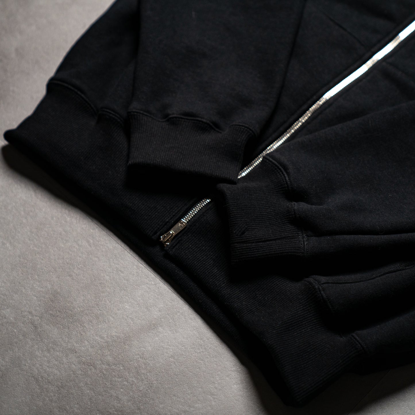 Loopwheel zip hoodie
