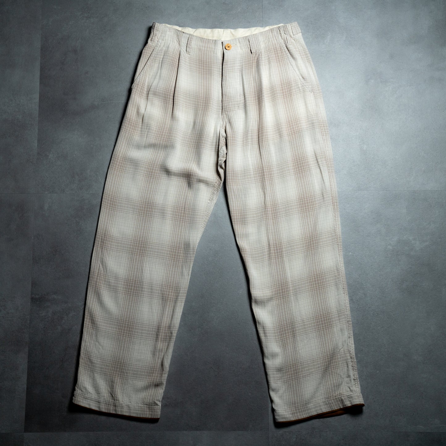 Rayon check pants
