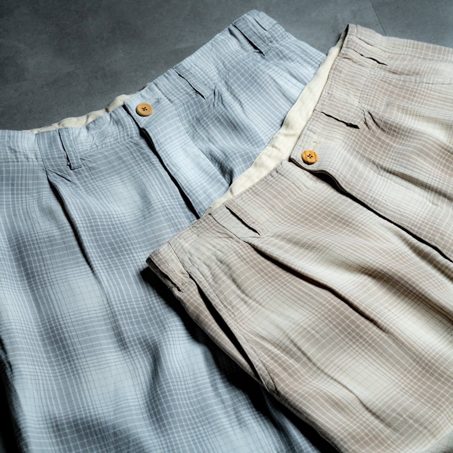 Rayon check pants