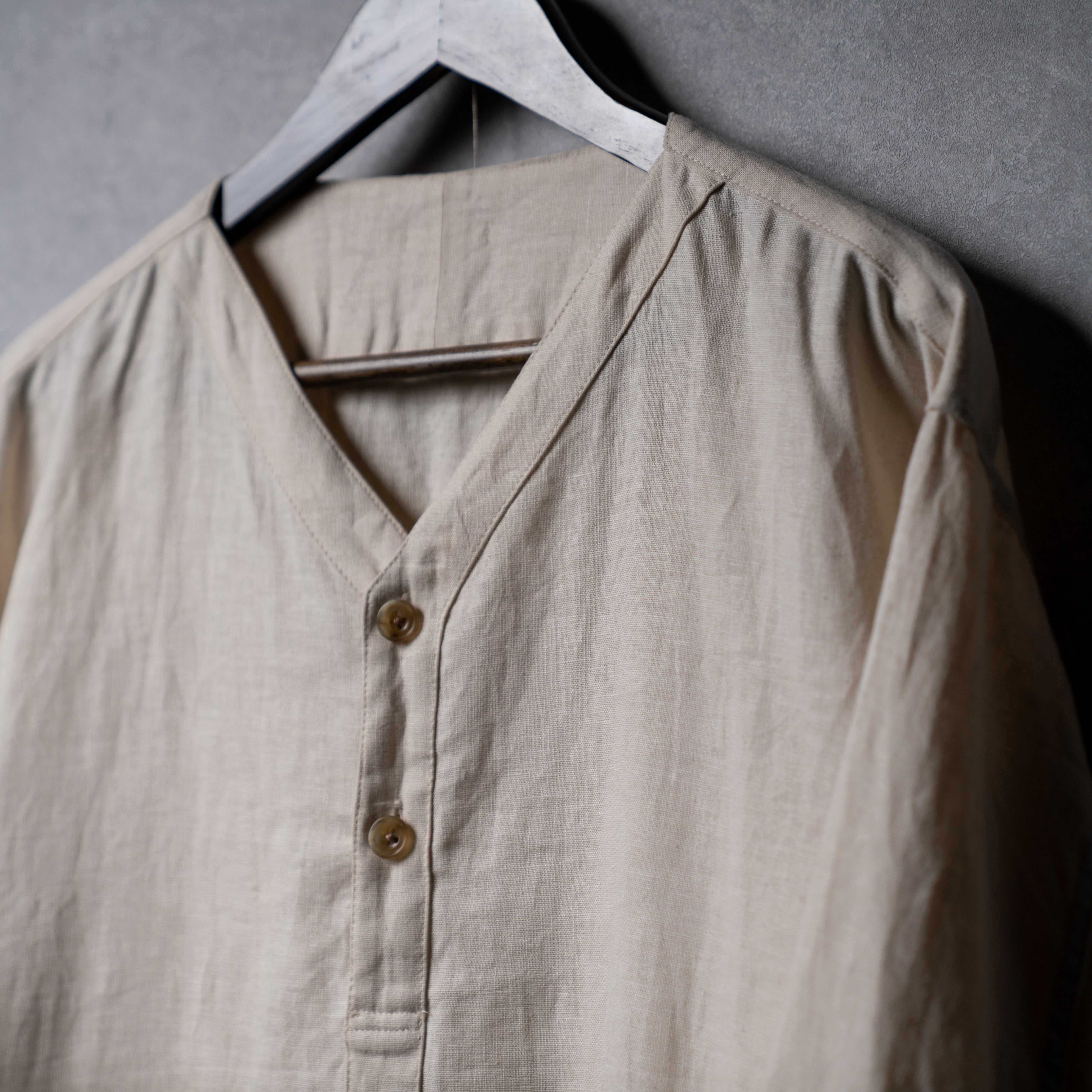 だ*い様 kinema full open sleeping shirt サイズ Linen sleeping shirt – Maison Kinema