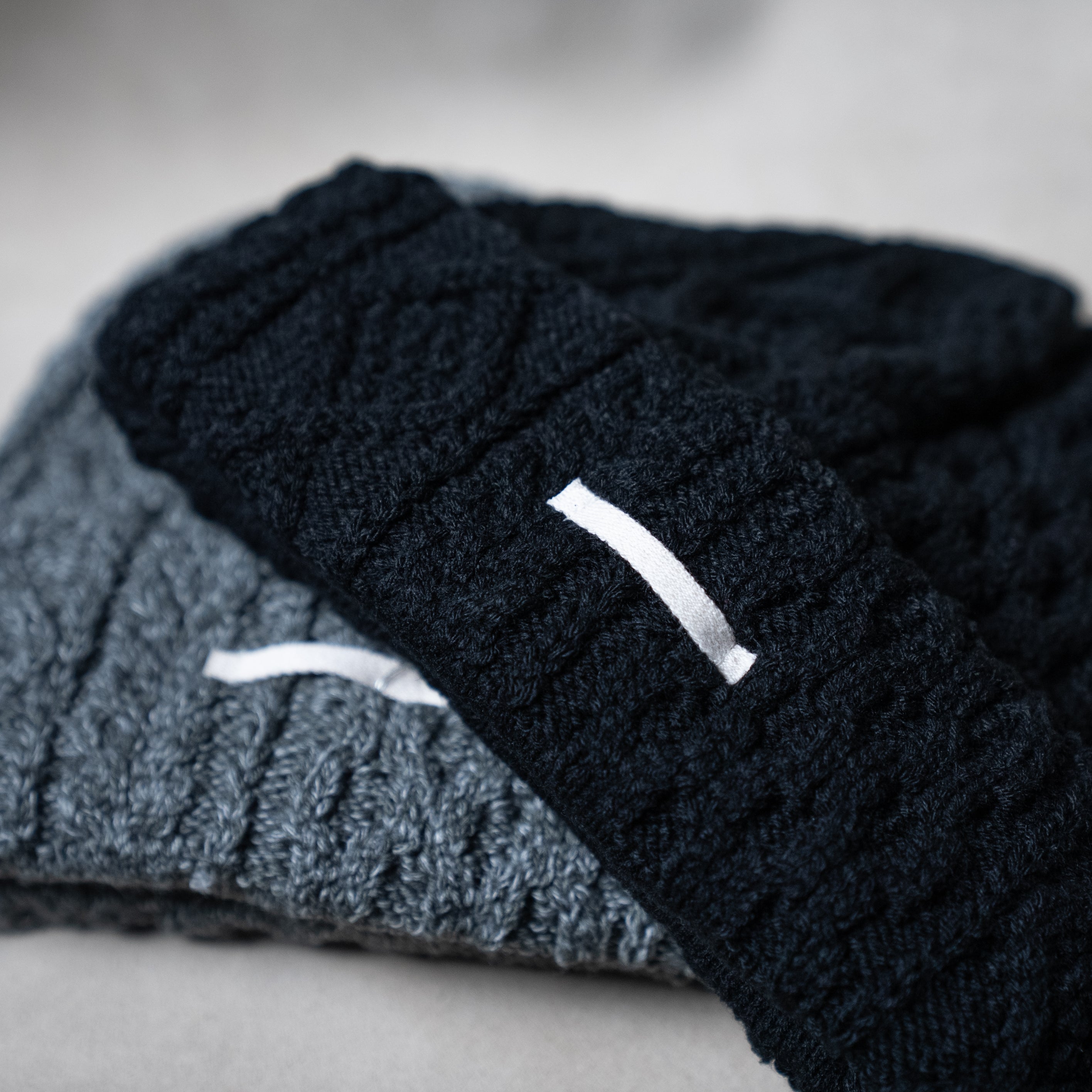 Aran pattern knit cap – Maison Kinema