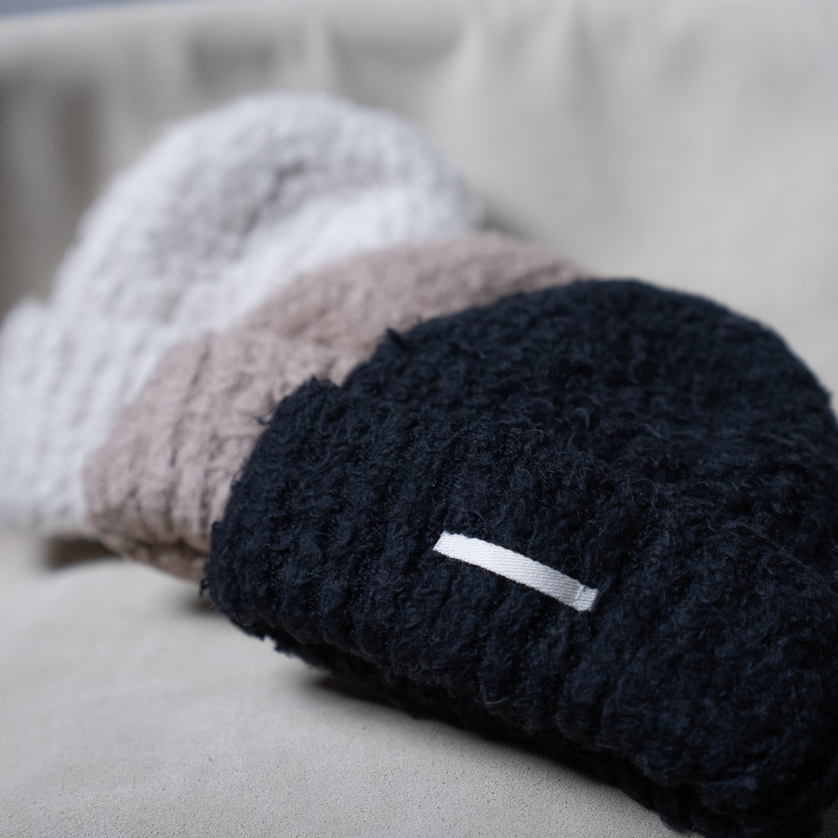 Cotton mohair room knit cap – Maison Kinema