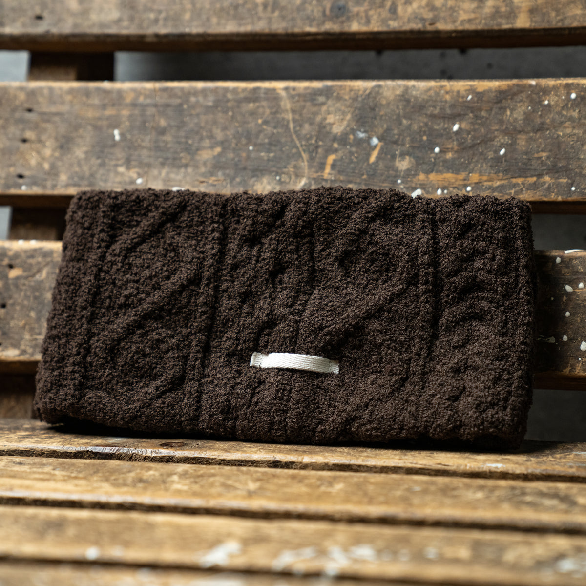 Aran pile hair band
