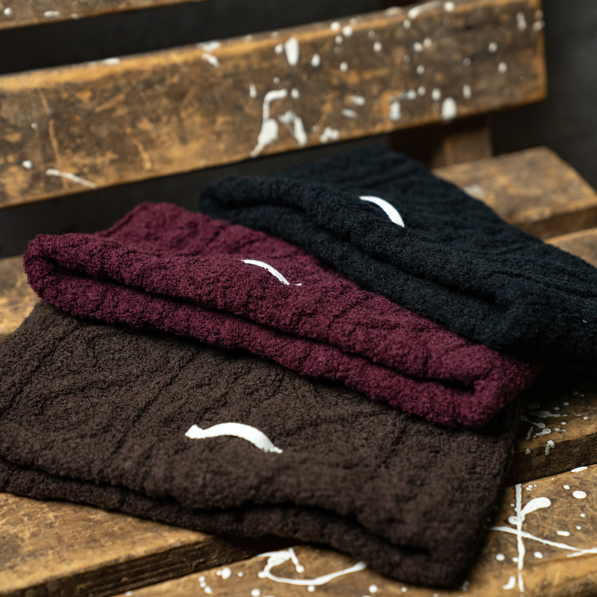 Aran pile hair band