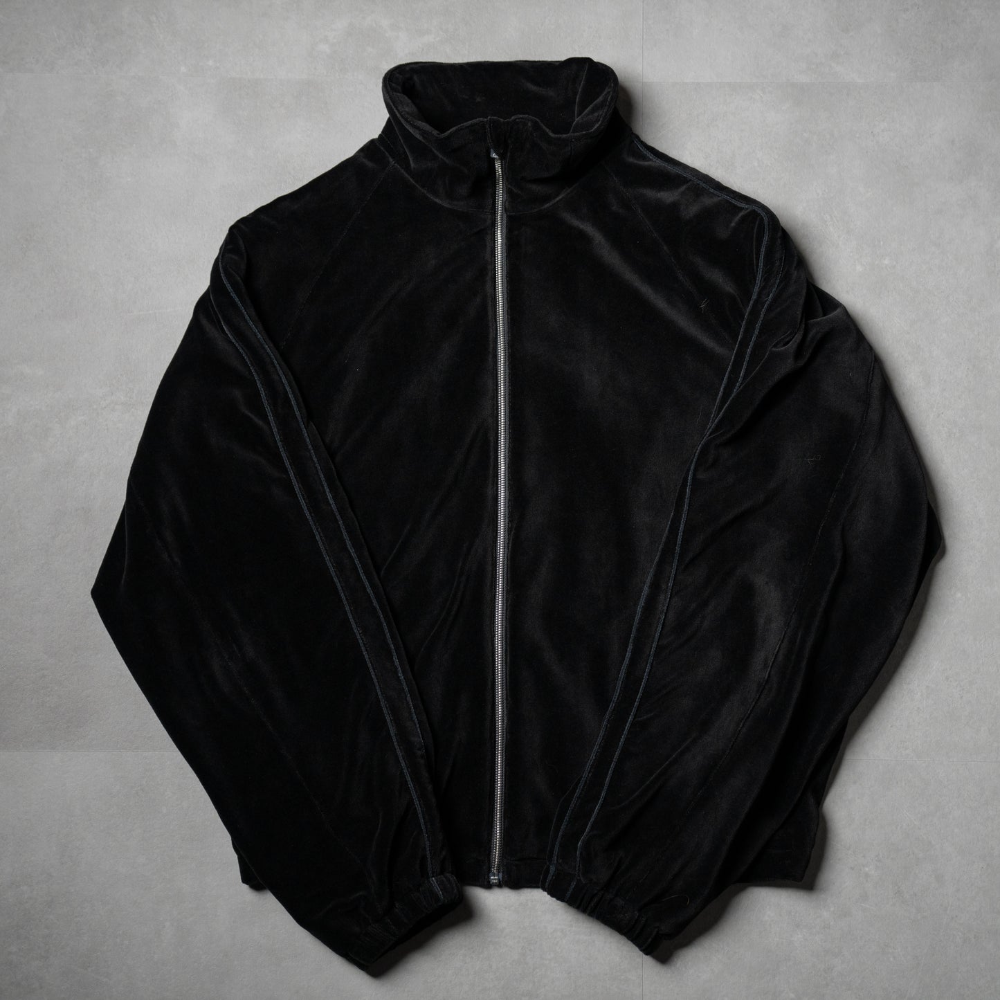 Heavy velor track jacket