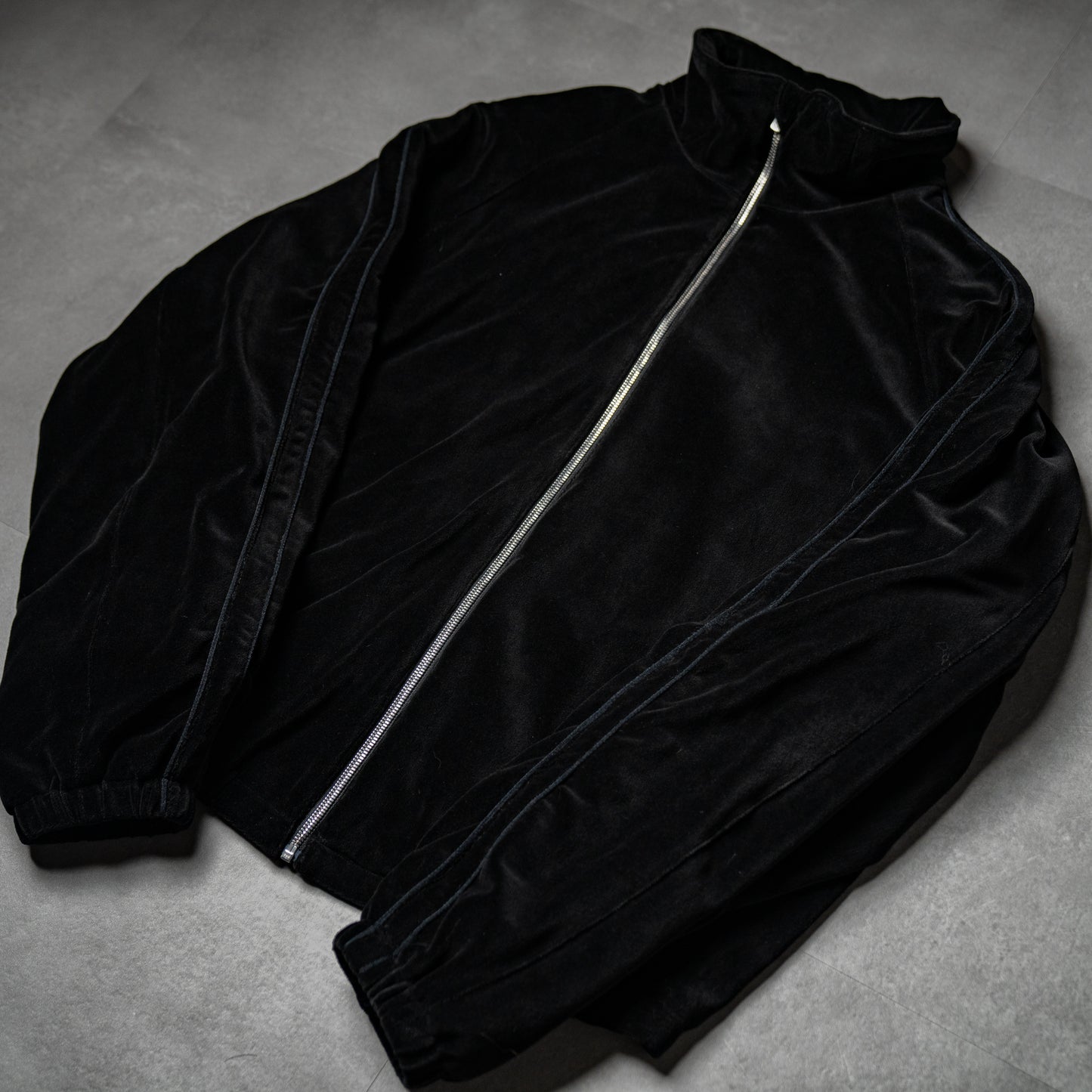 Heavy velor track jacket