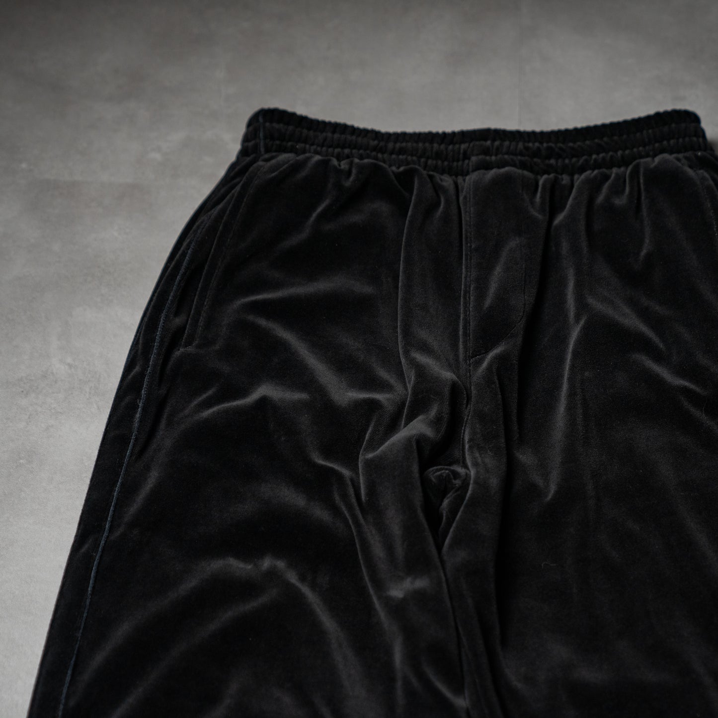 Heavy velor wide track pants