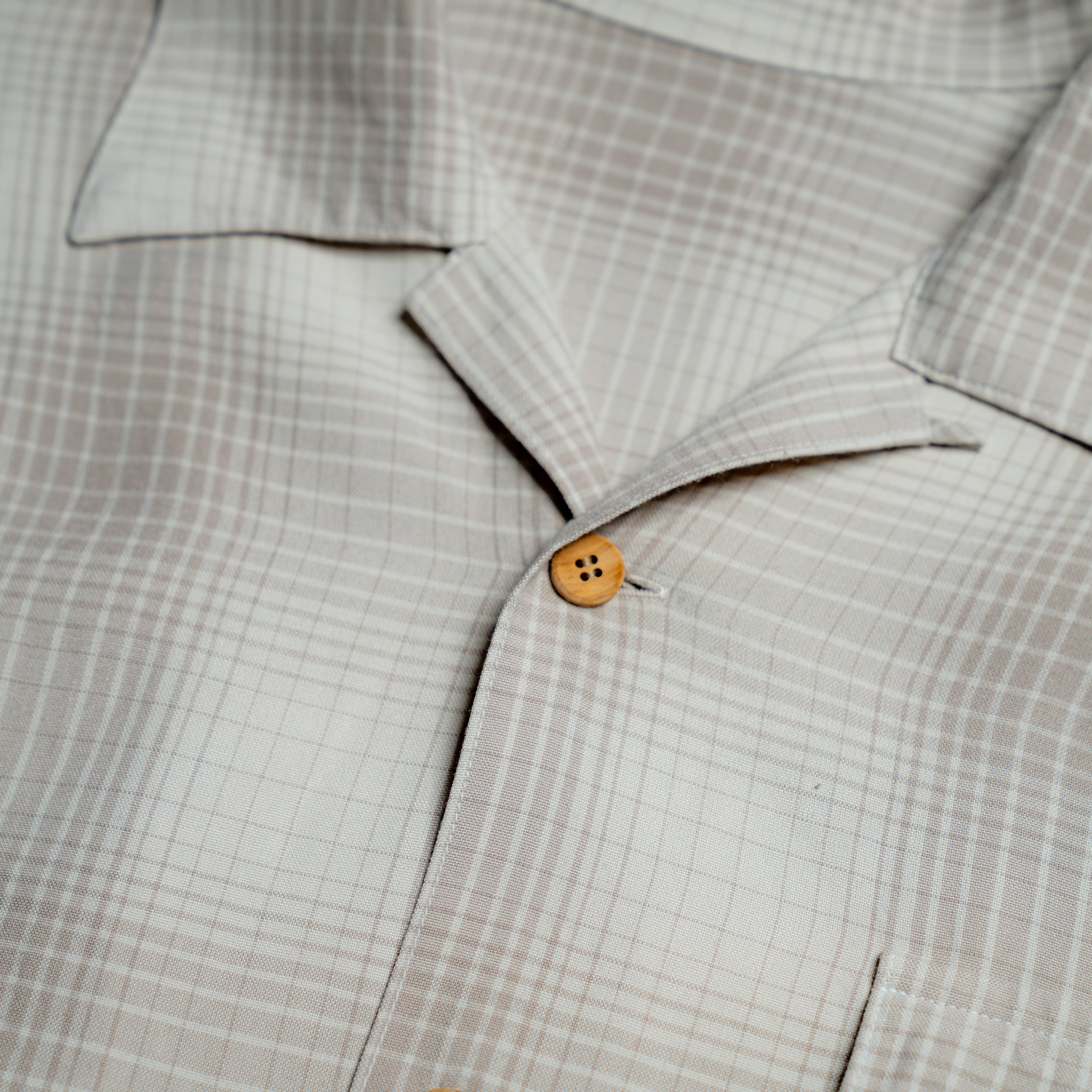 Rayon check shirt – Maison Kinema