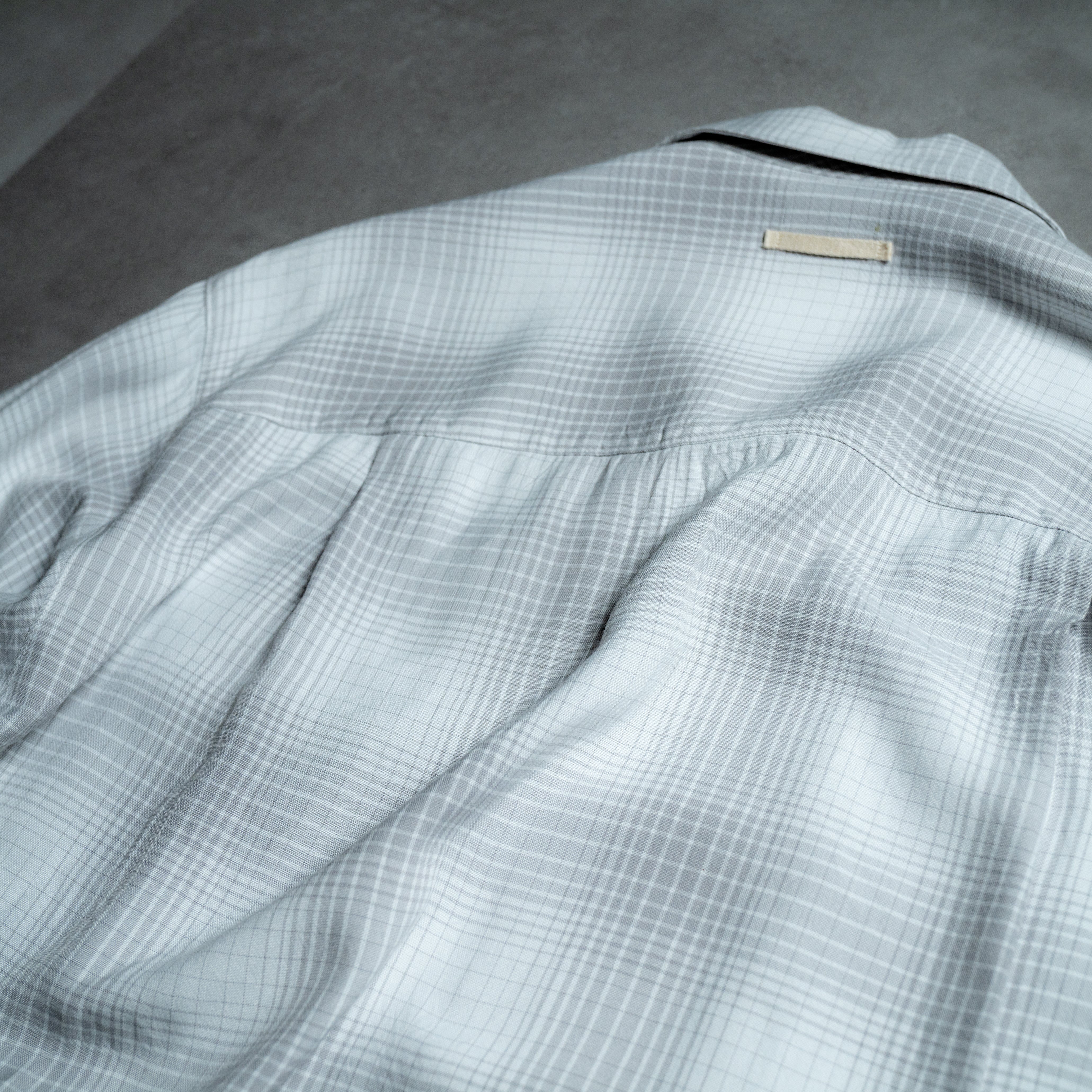 Rayon check shirt – Maison Kinema