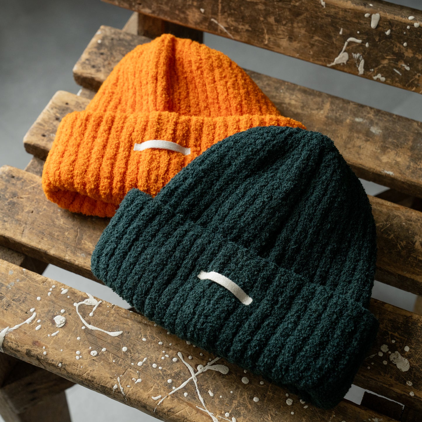 Cotton pile knit cap