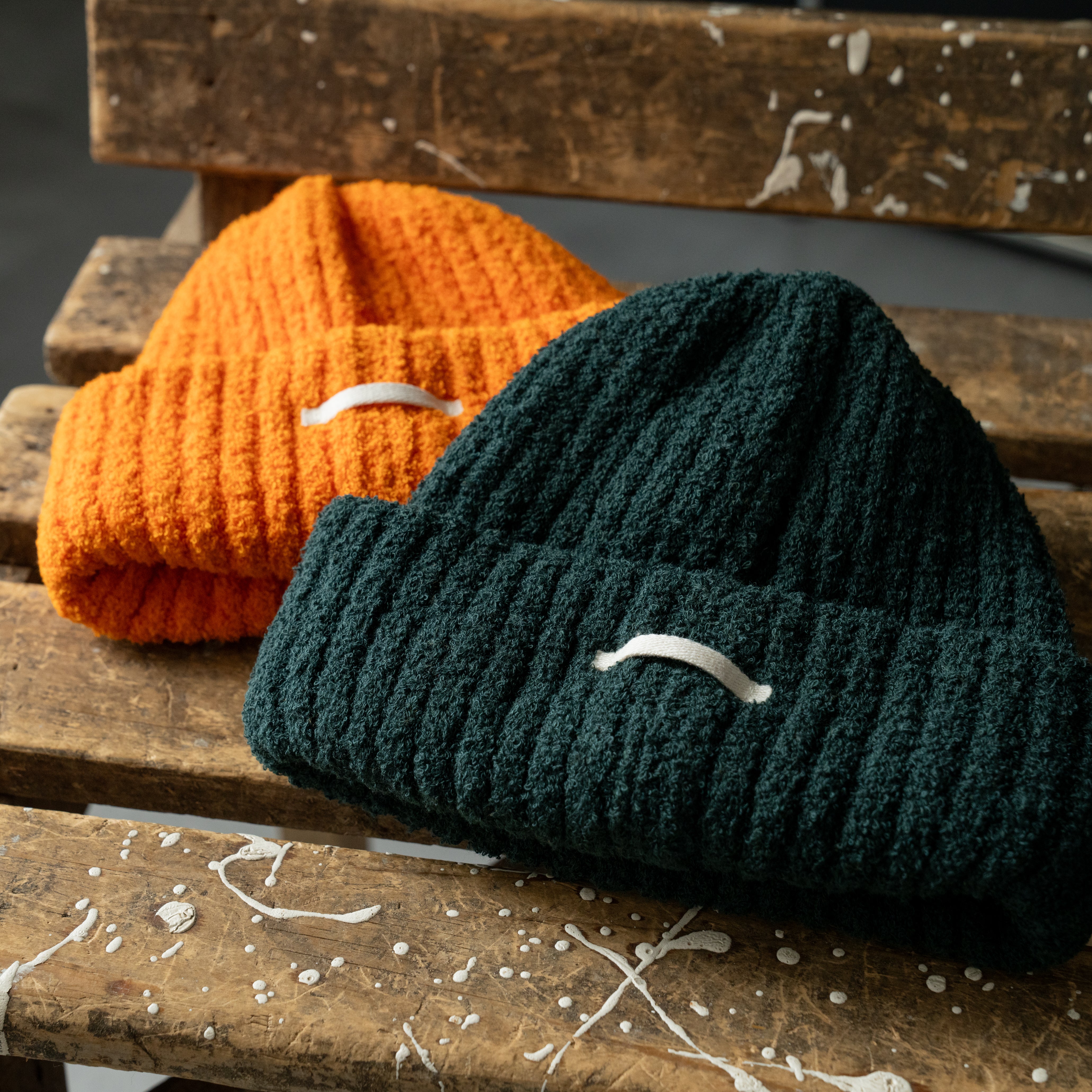新品　kinema pile Knit cap Cotton pile knit cap – Maison Kinema