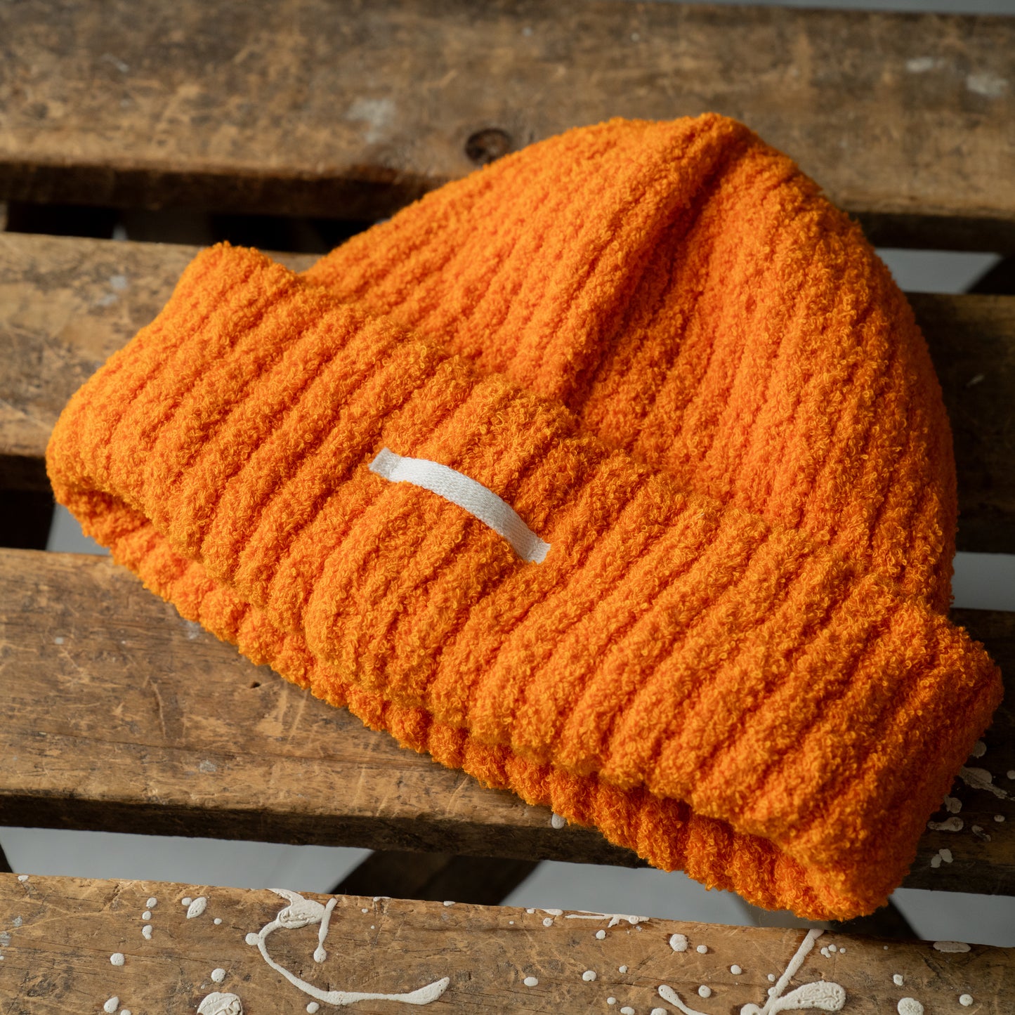 Cotton pile knit cap